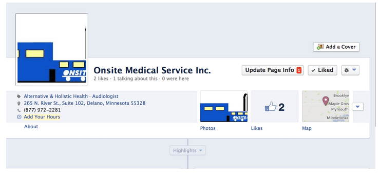 Facebook page setup services