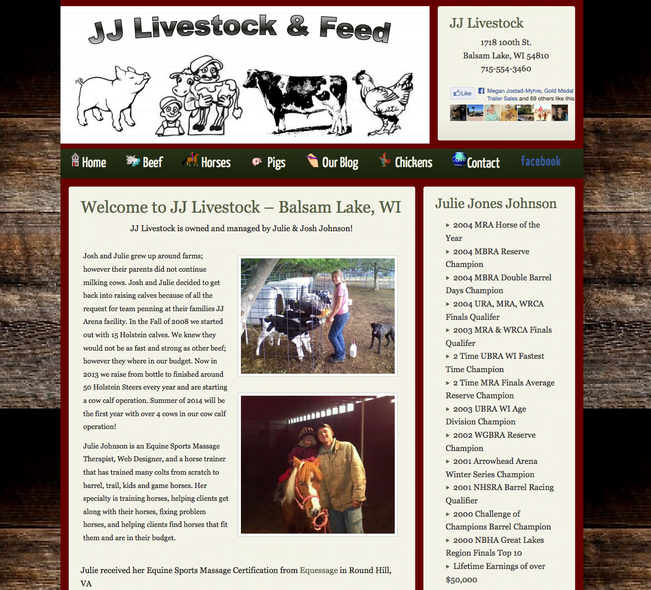 JJ Livestock - Icon's in Drop Down Navigation