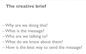 A Creative Briefing