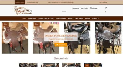 Website Design For Luck Saddlery & Outfitters in Luck